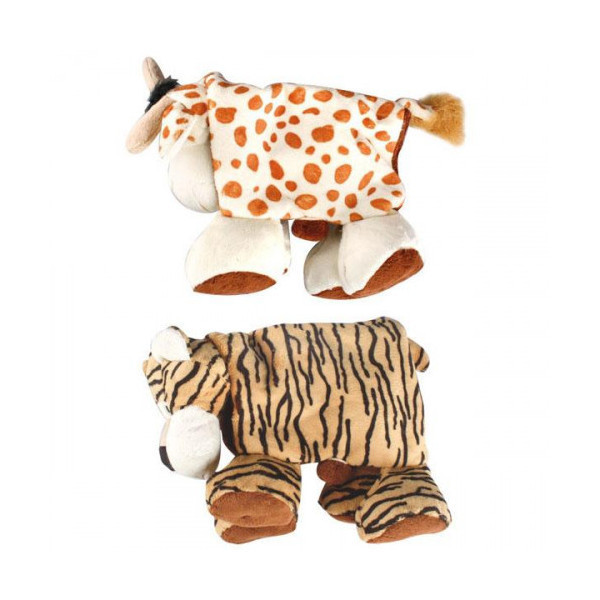Игрушка Flamingo Plush Safari Animals складная, мягкая, для собак, плюш, 38х10х30 см