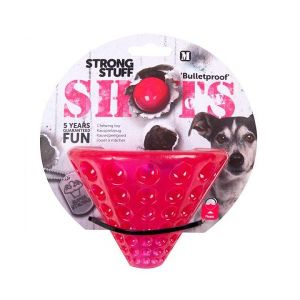 Игрушка Flamingo Shots Cone суперпрочная, для собак, резина, плавающая, 14х11 см