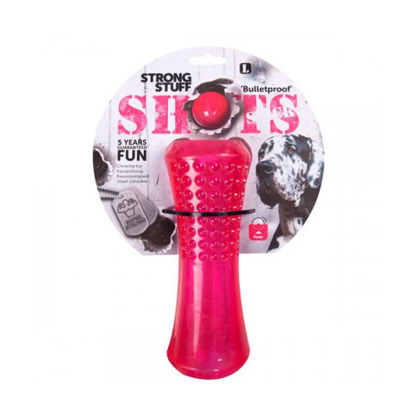 Игрушка Flamingo Shots Stick суперпрочная, для собак, резина, плавающая, 8х8х20 см