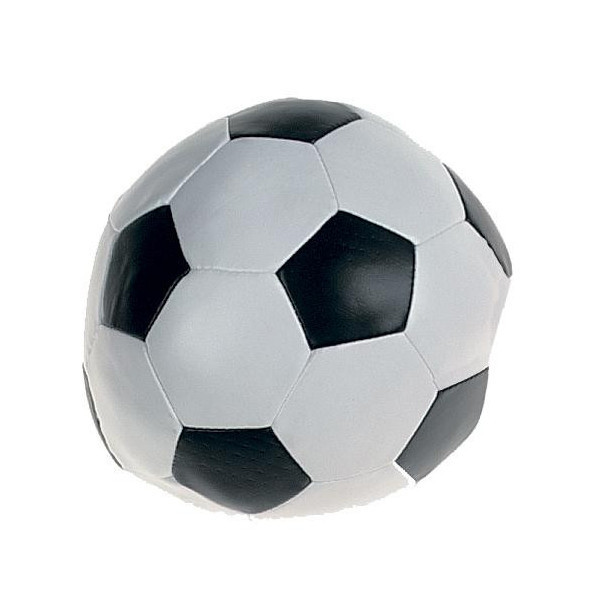 Игрушка Flamingo Soccerball Blackwhite для собак, мяч черно-белый, искусственная кожа, 15 см