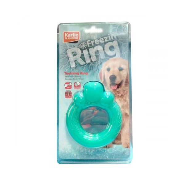 Игрушка Flamingo Teething Ring для прорезывающихся зубов, для собак, 12 см