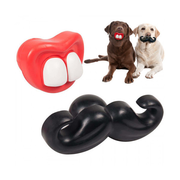 Игрушка Flamingo Toy Rubber Moustach, для собак