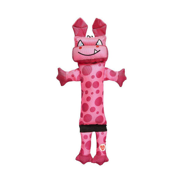 Игрушка GimDog робот с пищалкой, для собак, розовый, 38 см