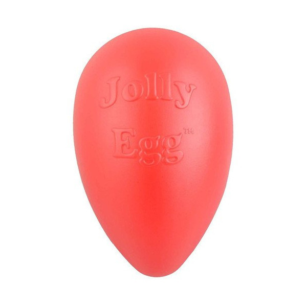 Игрушка Jolly Pets Egg Яйцо для собак до 18 кг, твердая, красная, 20×11 см