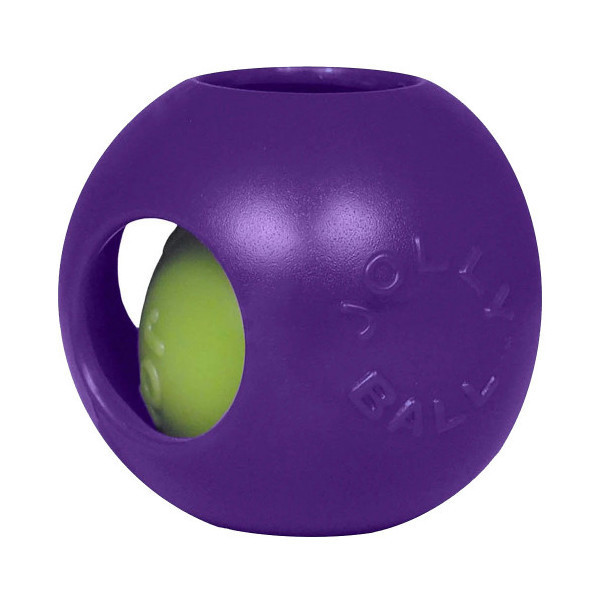 Игрушка Jolly Pets Teaser Ball мяч двойной, большая, для собак 27-40 кг, фиолетовая, 21 см