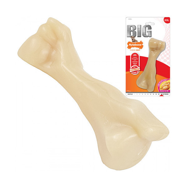 Игрушка Nylabone Extreme Chew Big Bone XXL, вкус курицы, для собак до 23 кг