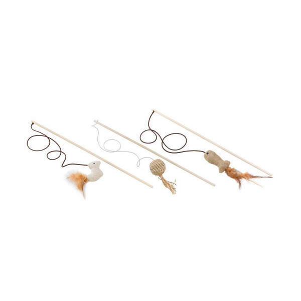 Игрушка PA 4998 Wooden Cat Whip для кошек из дерева и сизаля