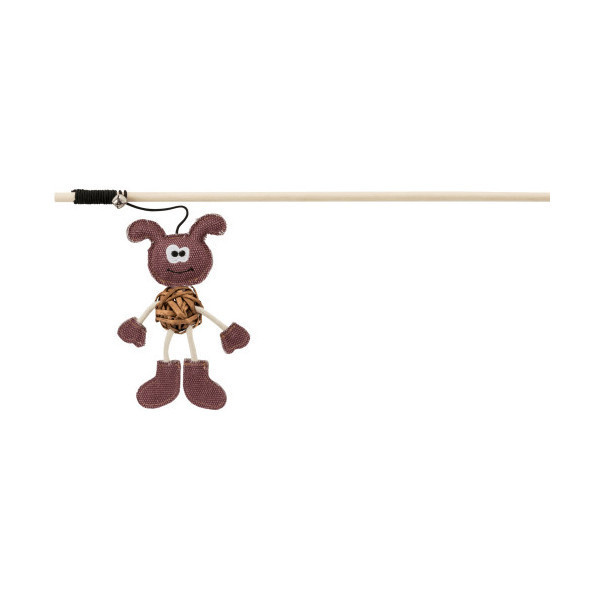 Игрушка Trixie удочка с собакой, для кошек, 40 см