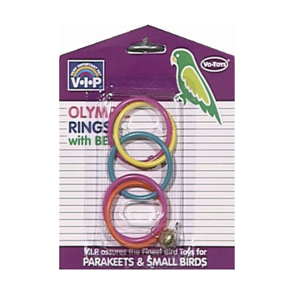 Игрушка Vo-Toys Olympic Rings для попугаев, с колокольчиком