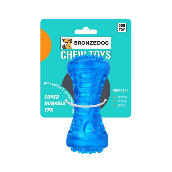 Игрушка для собак BronzeDog Squeaky Bone, со звуковым эффектом, 5×13 см