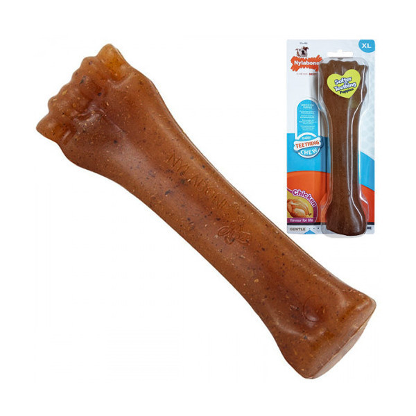 Игрушка кость жевательная Nylabone Puppy Chew Bone XL, для щенков