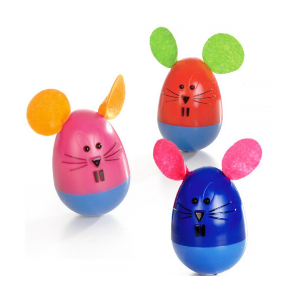 Игрушка мышь неваляшка Pet Products для кошек, пластик, 7,5 см