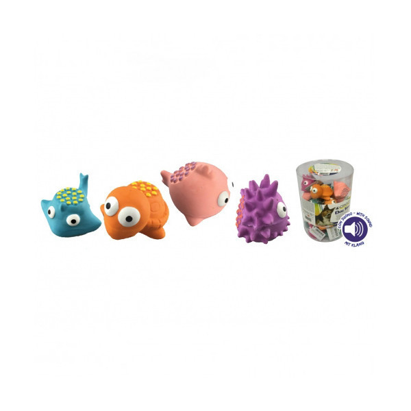 Игрушка-пищалка Croci морские жители, для собак, латекс, 5-6 см, цена за 1 шт