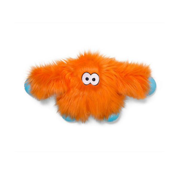 Игрушка-пищалка West Paw Jefferson Orange Fur, оранжевая, 17 см