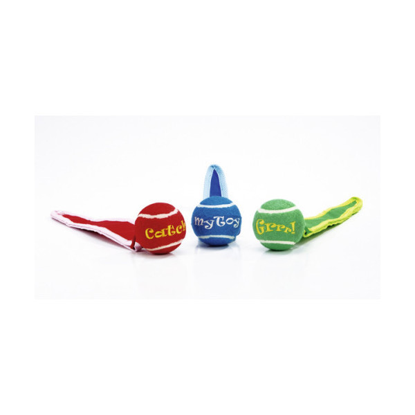 Игрушка теннисный мяч Pet Products для собак, с хвостом, 36 х 6 см
