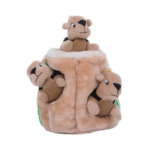 Интерактивная игрушка для собак Outward Hound Hide-A-Squirrel, большая, коричневая, 18×20 см