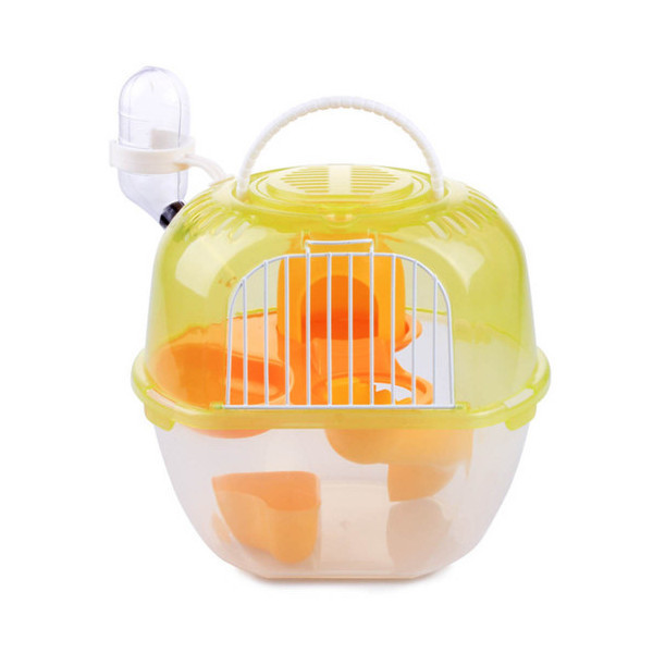 Клетка AnimAll Apple Style для хомяка, 20.5х18х22.5 см, жёлтая