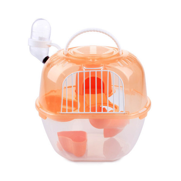 Клетка AnimAll Apple Style для хомяка, 20.5х18х22.5 см, оранжевая