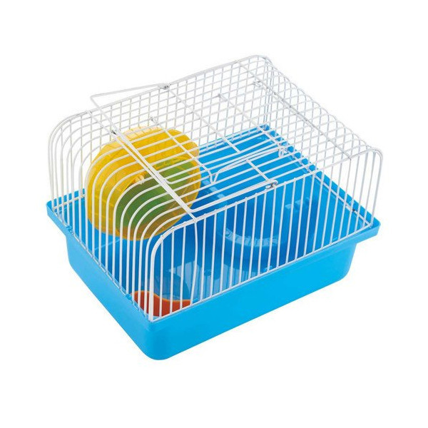 Клетка AnimAll Cube для хомяка 23.2x17х12 см, голубая