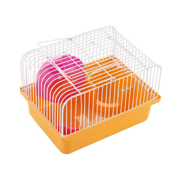 Клетка AnimAll Cube для хомяка 23.2x17х12 см, оранжевая