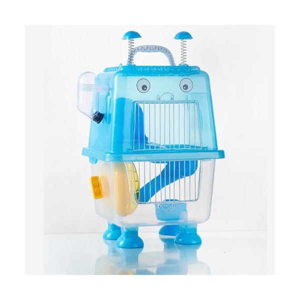 Клетка для хомяка AnimAll Robotic, 20.7x19x36 см, голубая