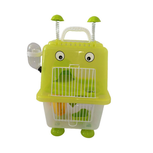Клетка для хомяка AnimAll Robotic, 20.7x19x36 см, салатовая