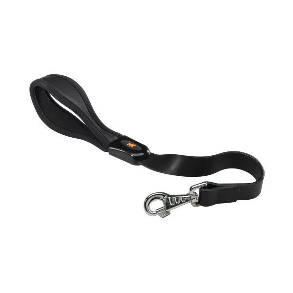 Кожаный поводок Giotto GM25/60 Black для собак, 25 мм, 60 см