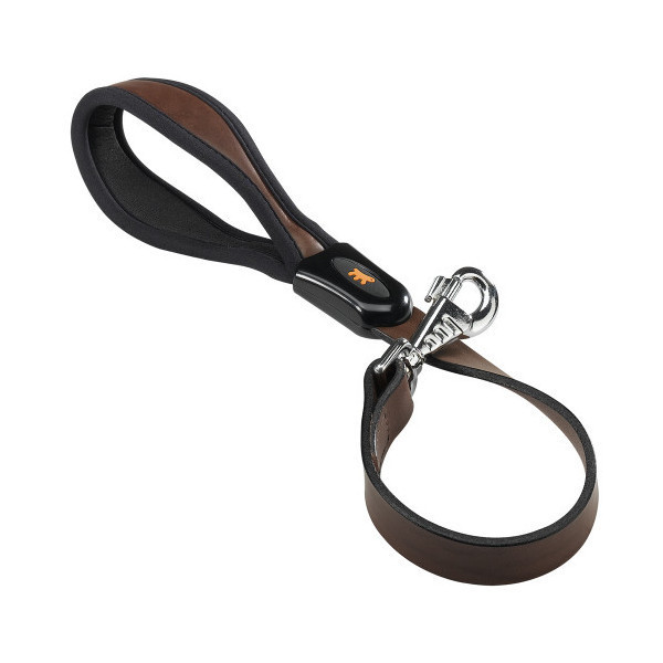 Кожаный поводок Giotto GM25/60 Brown для собак, 25 мм, 60 см