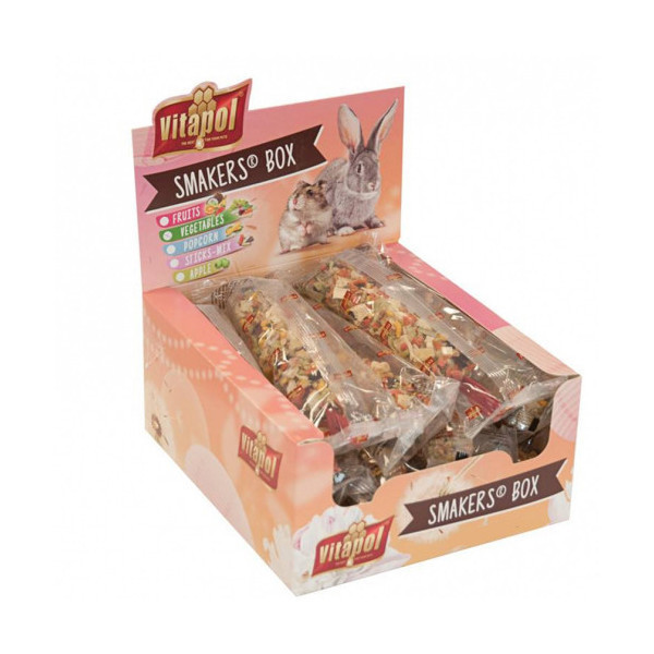 Колба Vitapol Smakers Box для грызунов, со вкусом овощей, упаковка 12 шт