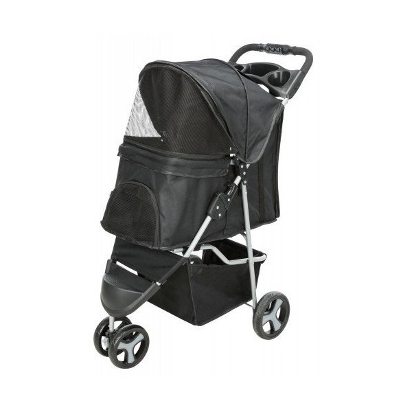 Коляска Trixie Buggy для собак весом до 11 кг, чёрный, 47×100×80 см