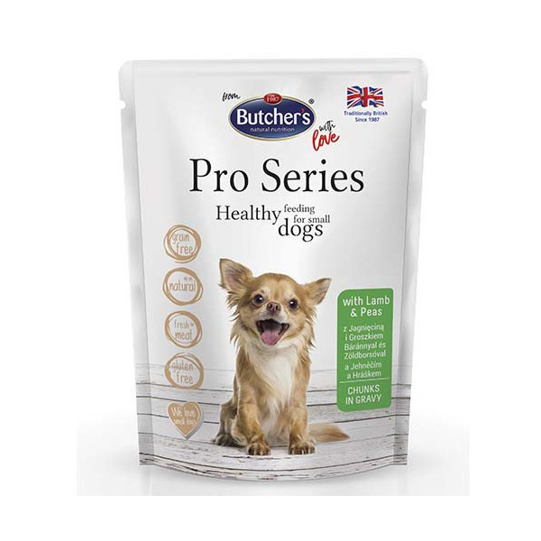 Консерва Butcher's Dog Pro для собак, с ягнятиной и горохом, пауч, 100 г