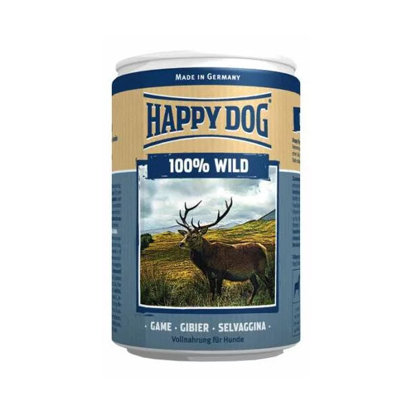 Консерва Happy Dog NaturLine Dose 100% Wild для собак, с дичью, 400 г