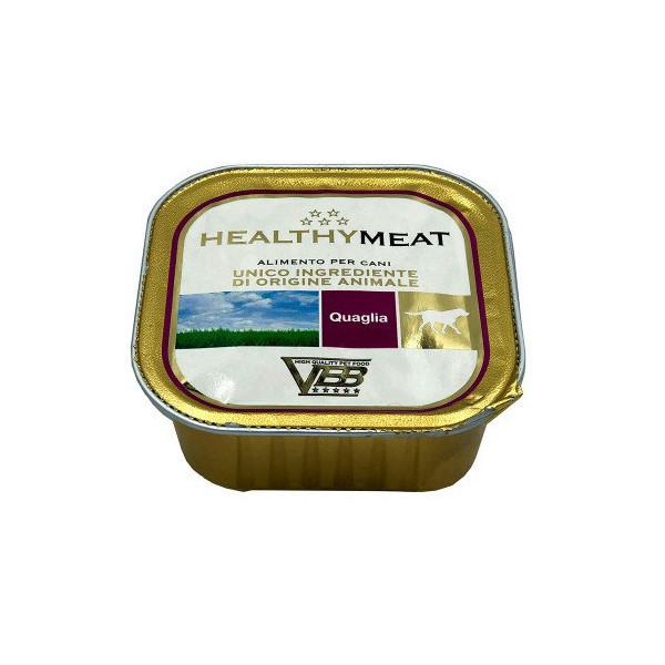 Консерва Healthy Meat монопротеиновая, паштет с перепелкой, для собак, 150 г