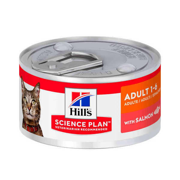 Консерва Hill's Science Plan Adult для взрослых кошек, с лососем, 82 г