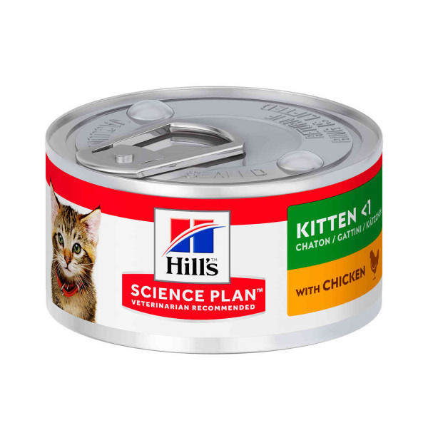 Консерва Hill's Science Plan Kitten для котят, с курицей, 82 г