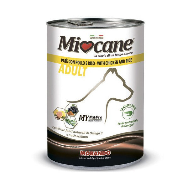 Консерва Morando MioCane Chicken & Rice для собак, с курицей и рисом, 400 г