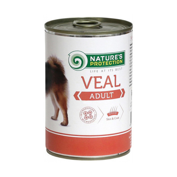 Консерва Natures Protection Adult Veal для взрослых собак, 400 г