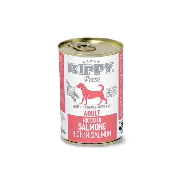 Консервы Kippy Pate Salmon Adult для взрослых собак, паштет с лососем, 400 г
