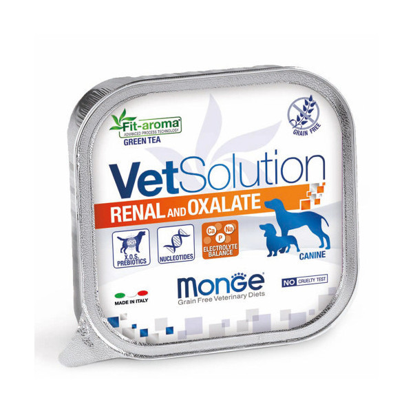 Консервы Monge VetSolution Renal oxalate canine для поддержания функций почек у собак, 150 г