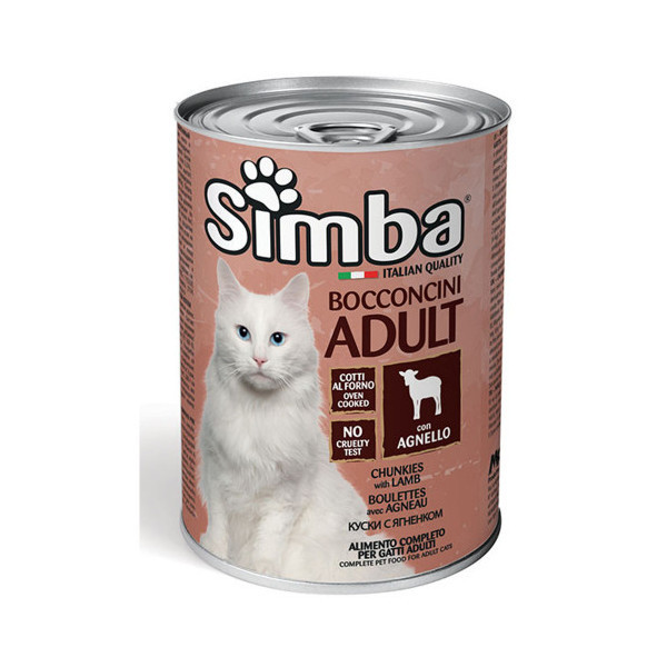 Консервы Simba Cat Wet для кошек, с ягненком, 415 г