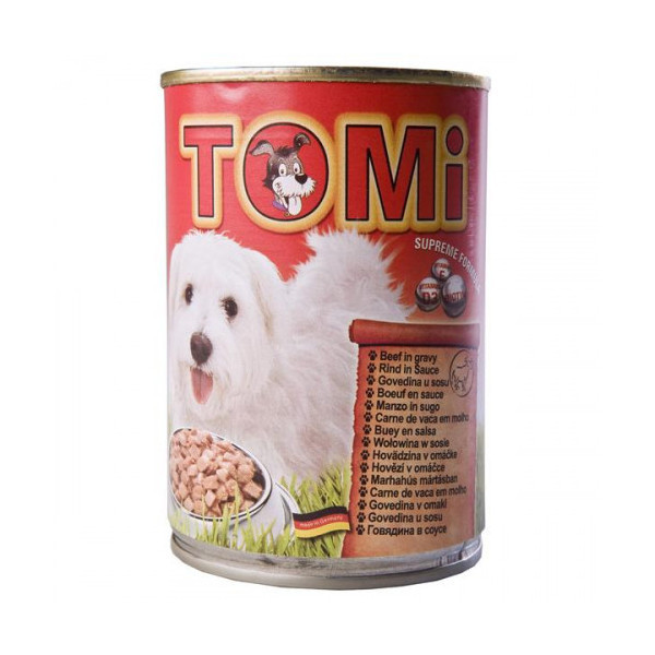 Консервы Tomi beef с говядиной, для собак, влажный корм, 1.2 кг
