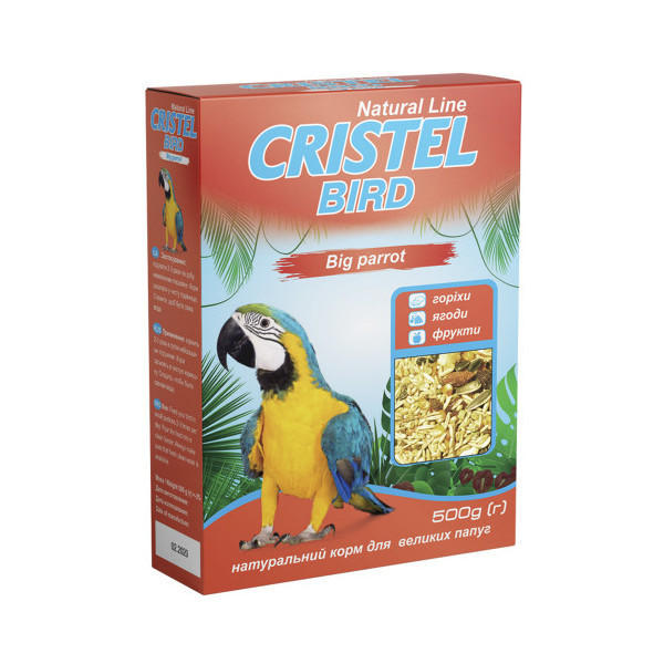 Корм Big parrot "Natural Line" для крупных попугаев, 500 г