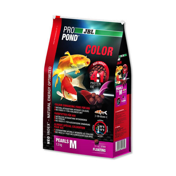 Корм JBL ProPond Color M для усиления окраски у кои среднего размера, 1.3 кг
