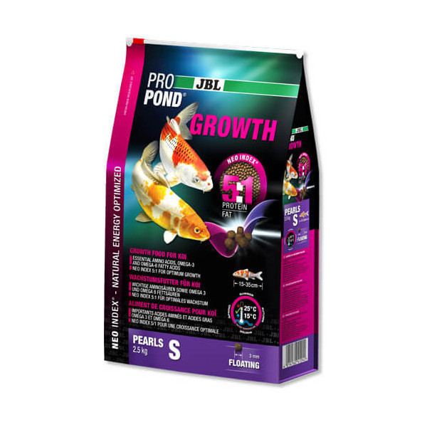 Корм JBL ProPond Growth S для роста небольших карпов кои, 2.5 кг