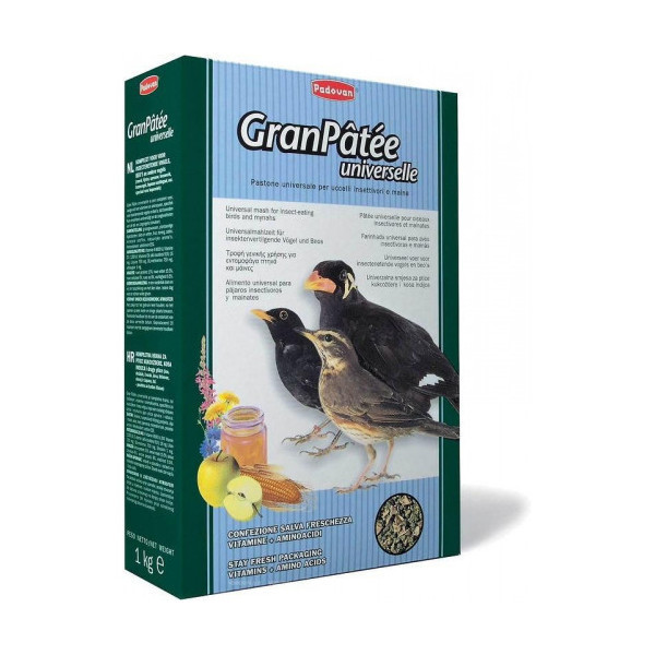 Корм Padovan Granpatee для птиц, 1 кг