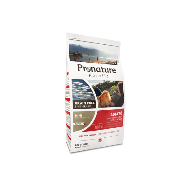 Корм Pronature Holistic Asiato для собак мини и малых пород, беззерновой холистик, рыба сиг с папайей, 2 кг