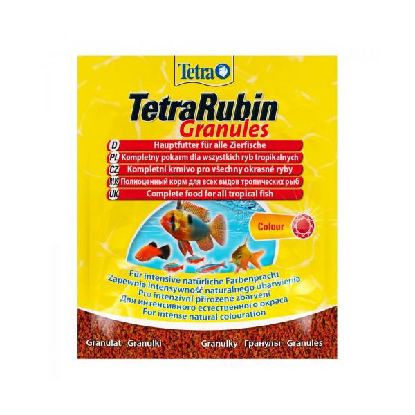 Корм Tetra RUBIN Granules для окраса аквариумных рыб, 15 г