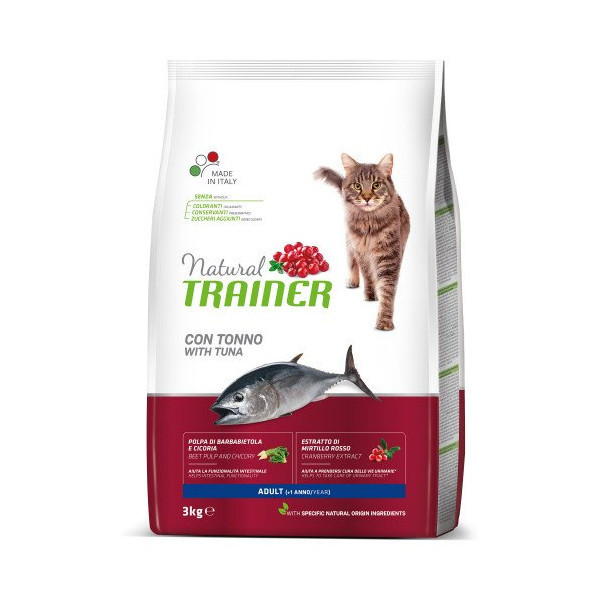Корм Trainer Natural Super Premium для взрослых кошек в возрасте от 1 года, с тунцом, 3 кг
