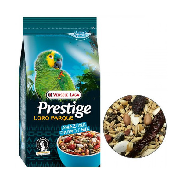 Корм Versele-Laga Prestige Loro Parque Amazone Parrot Mix зерновая смесь для крупных и средних попугаев, 1 кг