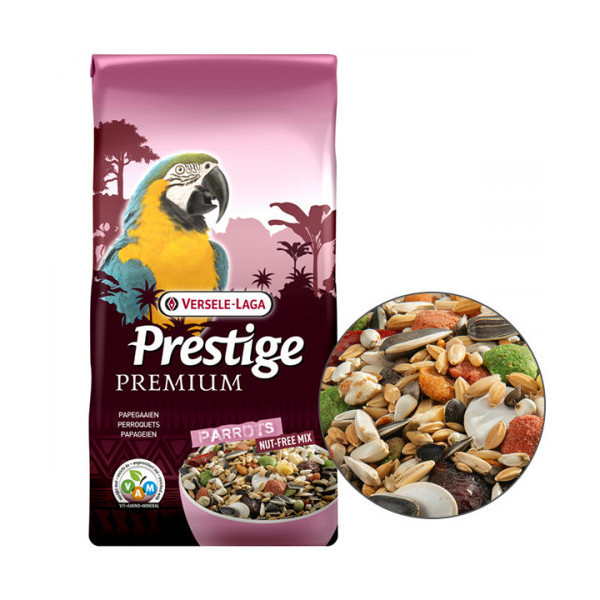 Корм Versele-Laga Prestige Premium Parrots для крупных попугаев, 15 кг